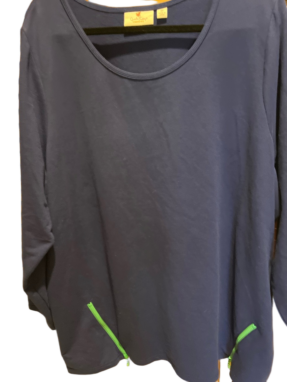 302. NWOT WOMENS QUACKER FACTORY 3X DETAIL TOP